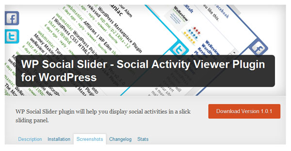 wp social plugin slider